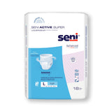Seni® Active Super Unisex Adult Absorbent Underwear Pull On with Tear Away Seams Large Disposable Moderate Absorbency (1163848_CS) 72/CS
