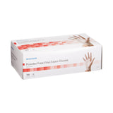 McKesson Exam Glove X-Small NonSterile Vinyl Standard Cuff Length Smooth Clear Not Rated (832680_BX) 150/BX
