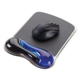 Kensington® Duo Gel Wave Mouse Pad with Wrist Rest, 9.37 x 13, Blue (KMW62401) Each