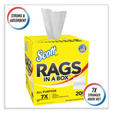Scott® Rags in a Box, POP-UP Box, 12 x 9, White, 200/Box (KCC75260) Each