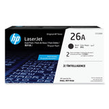 HP HP 26A, (CF226A) 2-Pack Black Original LaserJet Toner Cartridge (HEWCF226AD) Each