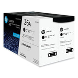 HP HP 26A, (CF226A) 2-Pack Black Original LaserJet Toner Cartridge (HEWCF226AD) Each