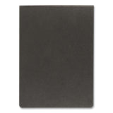 Oxford™ Pressboard Report Cover with Reinforced Top Hinge, Two-Prong Metal Fastener, 2" Capacity, 8.5 x 11, Black/Black (OXF71306) 1 Pack of 1