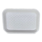 GEN Meat Trays, #2S, 8.5 x 6 x 0.7, White, 500/Carton (GEN2SWH) Case of 500