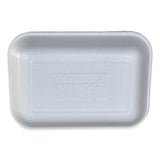 GEN Meat Trays, #2. 8.5 x 6.03 x 1.11, White, 500/Carton (GEN2WH) Case of 500