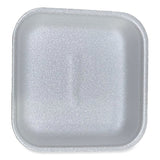 GEN Meat Trays, #1, 5.38 x 5.38 x 1.07, White, 500/Carton (GEN1WH) Case of 500