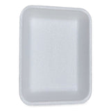 GEN Meat Trays, #3P, 8.7 x 6.6 x 1.1, White, 400/Carton (GEN3PWH) Case of 400