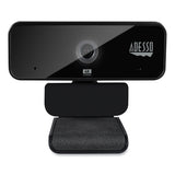 Adesso CyberTrack H6 4K USB Fixed Focus Webcam with Microphone, 3840 Pixels x 2160 Pixels, 8 Mpixels, Black (ADECYBERTRACKH6) Each