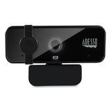 Adesso CyberTrack H6 4K USB Fixed Focus Webcam with Microphone, 3840 Pixels x 2160 Pixels, 8 Mpixels, Black (ADECYBERTRACKH6) Each
