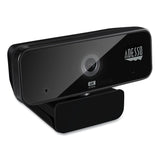 Adesso CyberTrack H6 4K USB Fixed Focus Webcam with Microphone, 3840 Pixels x 2160 Pixels, 8 Mpixels, Black (ADECYBERTRACKH6) Each