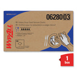 WypAll® X80 Foodservice Towel, Kimfresh Antimicrobial Hydroknit, 12 x 23.4, Unscented, White/Blue Stripe, 150/Carton (KCC06280) Box of 150