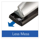 Swingline® 20-Sheet LightTouch Desktop Two- to Seven-Hole Punch, 9/32" Holes, Silver/Black (SWI74030) Each