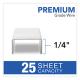 Swingline® S.F. 3 Premium Staples, 0.25" Leg, 0.5" Crown, Steel, 5,000/Box (SWI35440) Pack of 5000