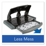 Swingline® 45-Sheet SmartTouch Three-Hole Punch, 9/32" Holes, Black/Gray (SWI74136) Each