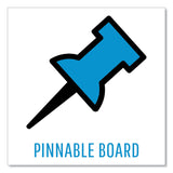 MasterVision® Combo Cubicle Workstation Dry Erase/Cork Board, 36 x 18, Tan/White Surface, Aluminum Frame (BVCXA10003700) Each