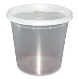 GEN Plastic Deli Container with Lid, 24 oz, Clear, Plastic, 240/Carton (GENDELI24OZ) Case of 240