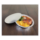Boardwalk® Round Aluminum To-Go Container Lids, Flat Lid, 7", Silver, Paper, 500/Carton (BWKROUND7FLID) Case of 500