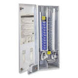 HOSPECO® Dual Sanitary Napkin/Tampon Dispenser, 25 Cent Coin Mechanism, 11.13 x 7.63 x 26.38, White/Blue (HOS125) Each