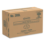 Dart® Cold Cup Lids, Fits 8 to 32 oz Cups/Containers, Translucent, 100/Sleeve, 10 Sleeves/Carton (DCC20SL) Case of 1000