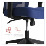 Workspace by Alera® Mesh Back Fabric Task Chair, Supports Up to 275 lb, 17.32" to 21.1" Seat Height, Navy Seat, Navy Back (ALEWS42B27) Each