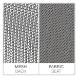 Workspace by Alera® Mesh Back Fabric Task Chair, Supports Up to 275 lb, 17.32" to 21.1" Seat Height, Gray Seat, Gray Back (ALEWS42B47) Each