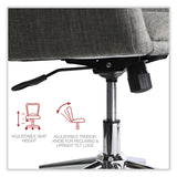 Workspace by Alera® Mid-Century Task Chair, Supports Up to 275 lb, 18.9" to 22.24" Seat Height, Gray Seat, Gray Back (ALEWS4241) Each