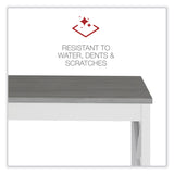 Workspace by Alera® Farmhouse Writing Desk, 47.24" x 23.62" x 29.53", Gray (ALEWSF4824GY) Each