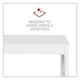 Workspace by Alera® Farmhouse Writing Desk, 47.24" x 23.62" x 29.53", White (ALEWSF4824WT) Each