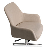 Workspace by Alera® Mid-Century Task Chair, Supports Up to 275 lb, 18.9" to 22.24" Seat Height, Cream Seat, Cream Back (ALEWS4251) Each