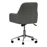 Workspace by Alera® Mid-Century Task Chair, Supports Up to 275 lb, 18.9" to 22.24" Seat Height, Gray Seat, Gray Back (ALEWS4241) Each