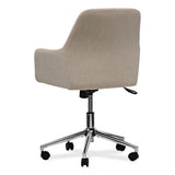Workspace by Alera® Mid-Century Task Chair, Supports Up to 275 lb, 18.9" to 22.24" Seat Height, Cream Seat, Cream Back (ALEWS4251) Each