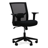 Workspace by Alera® Mesh Back Fabric Task Chair, Supports Up to 275 lb, 17.32" to 21.1" Seat Height, Black Seat, Black Back (ALEWS42B17) Each
