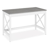Workspace by Alera® Farmhouse Writing Desk, 47.24" x 23.62" x 29.53", Gray (ALEWSF4824GY) Each