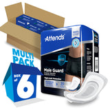 Attends® Male Guard Bladder Control Pad 12-1/2 Inch Length Heavy Absorbency Polymer Core One Size Fits Most (1039121_BG) 20/BG