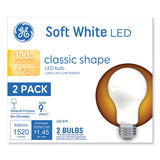 GE Classic LED Non-Dim A19 Light Bulb, 12 W, Soft White, 2/Pack (GEL93109188) Pack of 2