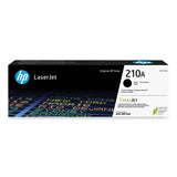 HP HP 210A, (W2100A) Black Original LaserJet Toner Cartridge (HEWW2100A) Each