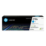 HP HP 210A, (W2101A) Cyan Original LaserJet Toner Cartridge (HEWW2101A) Each