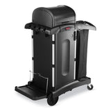 Rubbermaid® Commercial Executive Janitorial Cleaning Cart Locking Cabinet Door Kit, Black (RCP1995833) Each