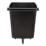 Rubbermaid® Commercial Cube Truck, 59 gal, 300 lb Capacity, Plastic, Black (RCP4608BLA) Each