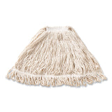 Rubbermaid® Commercial Super Stitch Blend Mop Head, Large, Cotton/Synthetic, White, 6/Carton (RCPD213WHI) Case of 6