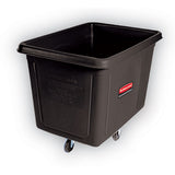 Rubbermaid® Commercial Cube Truck, 149 gal, 600 lb Capacity, Plastic, Black (RCP4619BLA) Each