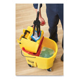 Rubbermaid® Commercial WaveBrake 2.0 Bucket/Wringer Combos, Down-Press, 35 qt, Plastic, Red (RCPFG757888RED) Each