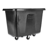 Rubbermaid® Commercial Cube Truck, 59 gal, 300 lb Capacity, Plastic, Black (RCP4608BLA) Each