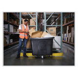 Rubbermaid® Commercial Cube Truck, 119.7 gal, 500 lb Capacity, Plastic/Metal, Black (RCPFG461600BLA) Each