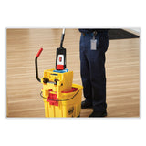 Rubbermaid® Commercial WaveBrake 2.0 Bucket/Wringer Combos, Side-Press, 35 qt, Plastic, Yellow (RCPFG758088YEL) Each