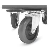 Rubbermaid® Commercial Cube Truck, 59 gal, 300 lb Capacity, Plastic, Black (RCP4608BLA) Each