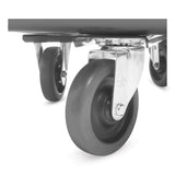 Rubbermaid® Commercial Cube Truck, 149 gal, 600 lb Capacity, Plastic, Black (RCP4619BLA) Each