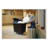 Rubbermaid® Commercial Cube Truck, 119.7 gal, 500 lb Capacity, Plastic/Metal, Black (RCPFG461600BLA) Each