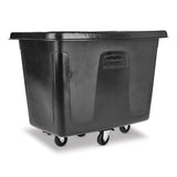 Rubbermaid® Commercial Cube Truck, 105 gal, 500 lb Capacity, Plastic, Black (RCP4614BLA) Each