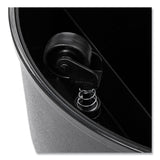 Rubbermaid® Commercial Rolling Step Stool, Curved Design, 2-Step, Retracting Casters, 350 lb Capacity, 16" Diameter x 13.5"h, Beige (RCP252300BGE) Each